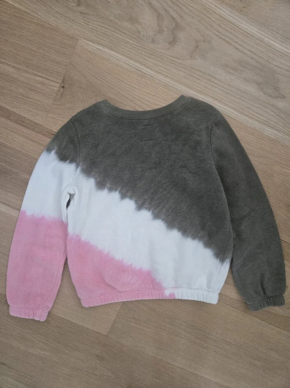 GAP Kids Tie-Dye Sweatshirt in Olive, White & Pink